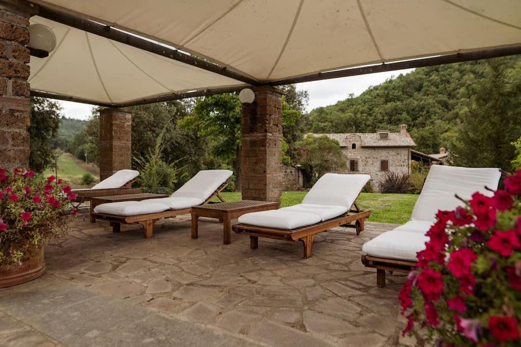 La Torre - Tuscia-Con Piscina - Viterbo-Bagnoregio Villa Celleno Exterior photo